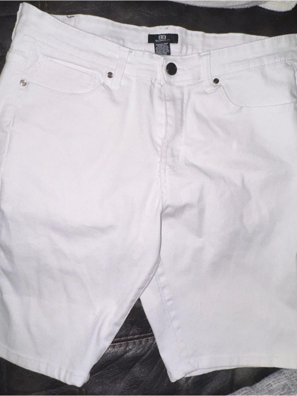 Benjamin Black Snow White Slim Men’s Jeans Shorts size 36 - Picture 2 of 9